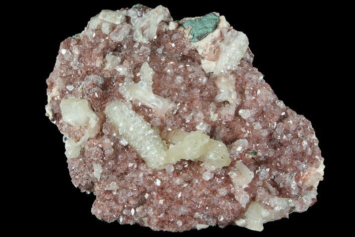 Stilbite and Apophyllite Crystal Cluster - India #97844